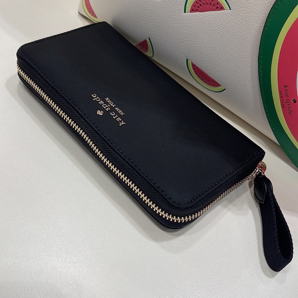 Kate Spade Chelsea Nylon Large Continental Wallet
Color: Black 
NWT - Picture 3 of 16